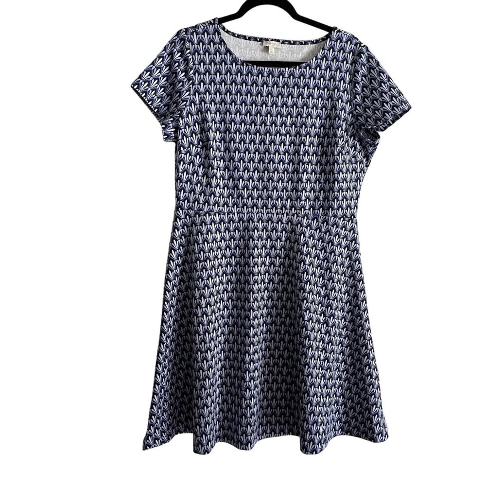 Talbots Petite Short Sleeve A-Line Dress